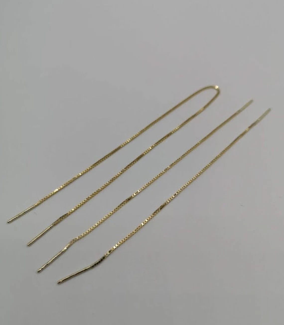 Gold Threader earrings - 10K solid yellow gold