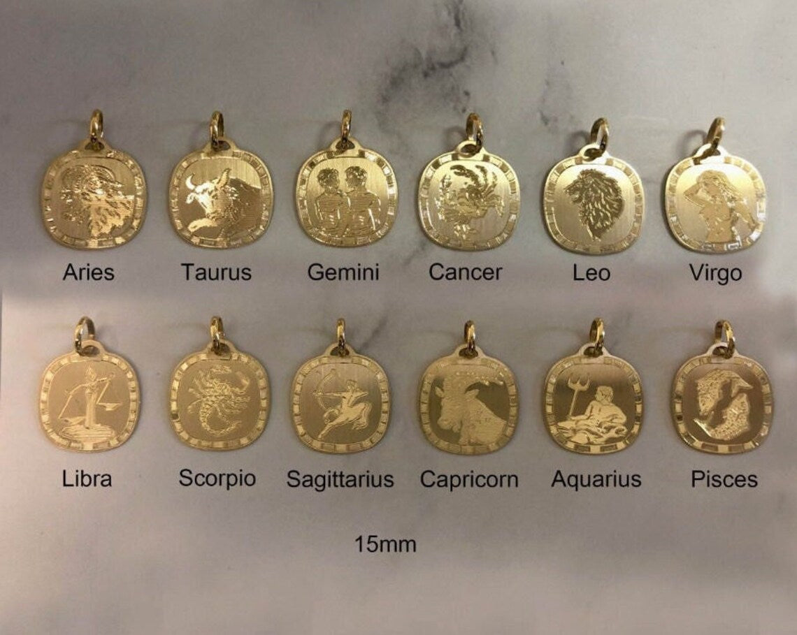 Zodiac charms in 18K YELLOW GOLD