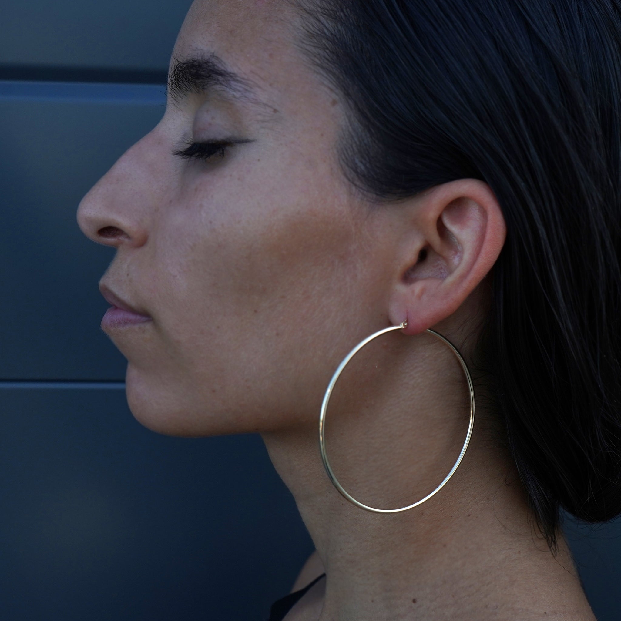 60 mm gold hoops