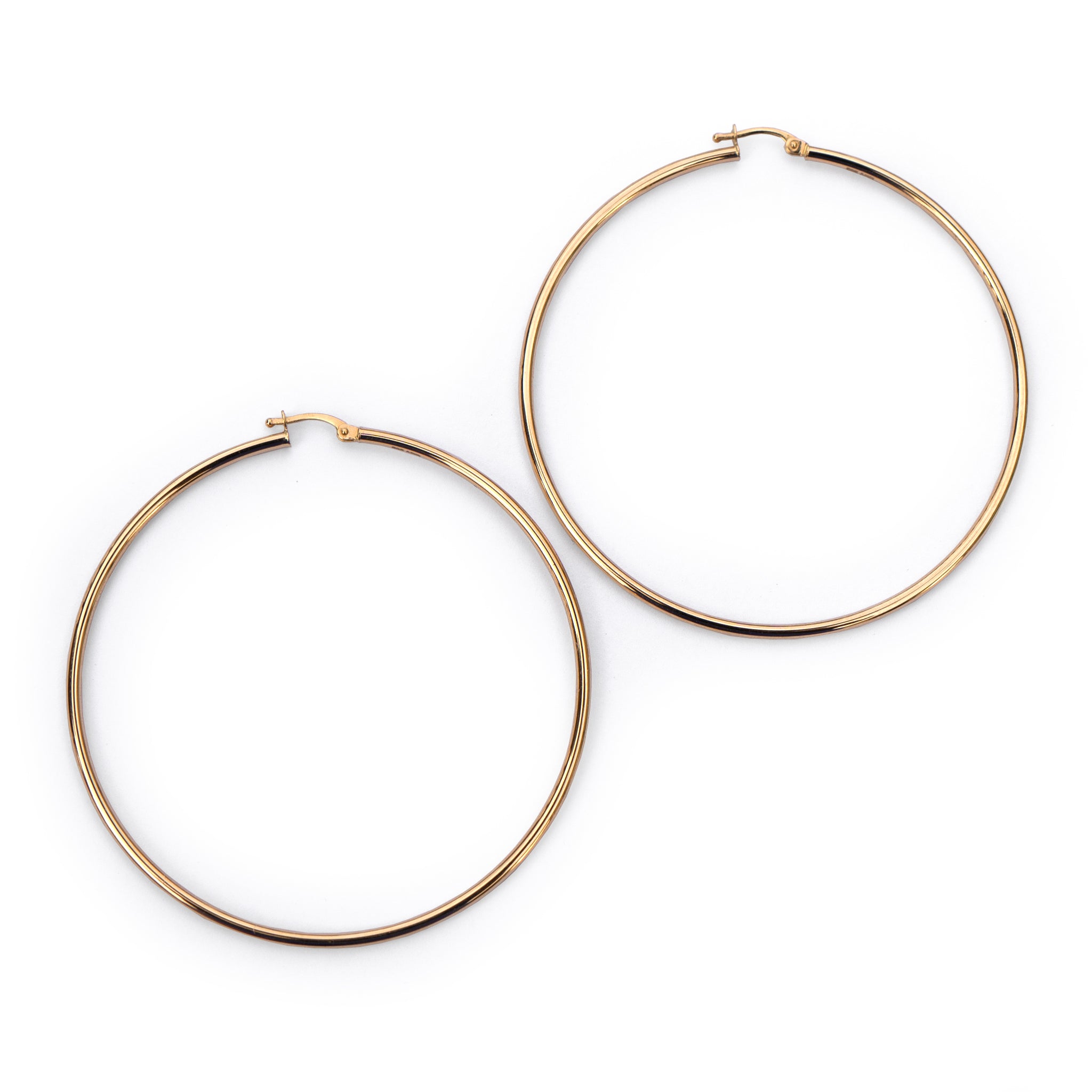 60 mm gold hoops