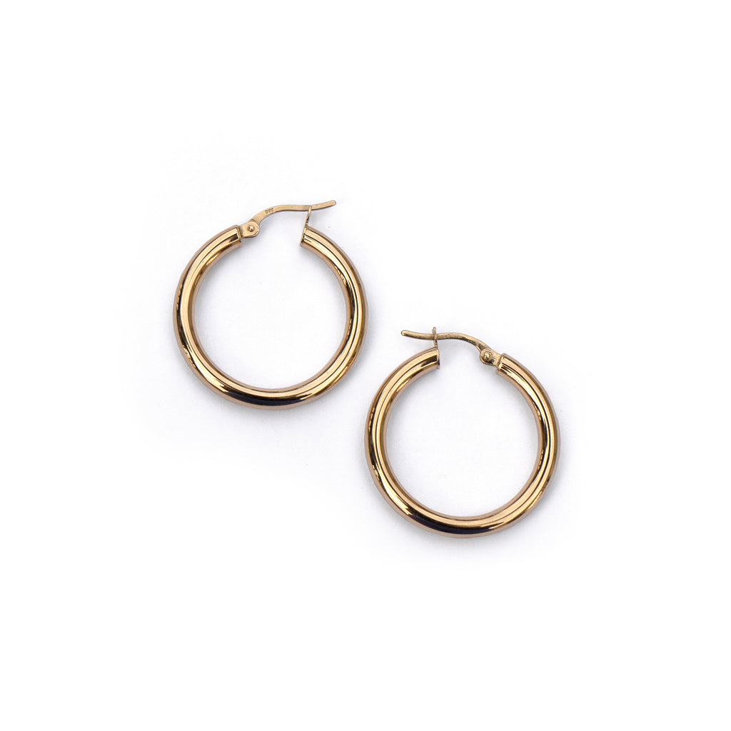 20 mm gold hoops from Lico Jewelry