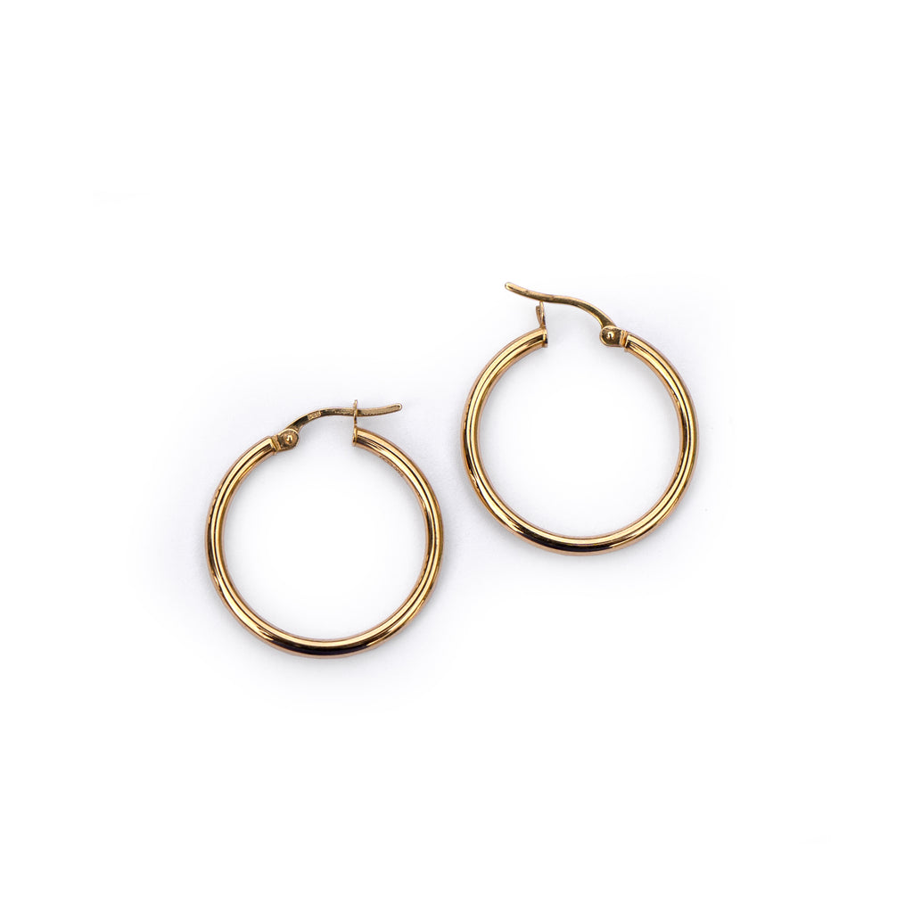 20 mm gold hoops from Lico Jewelry