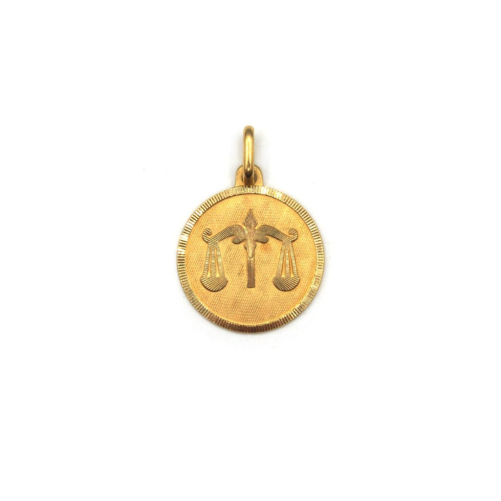  Lico Jewelry vintage 18K Libra medallion - product image