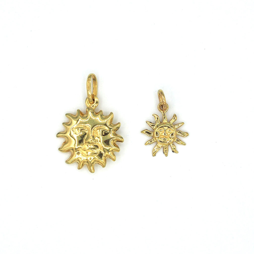 Lico Jewelry 14K Yellow Gold Sun Charms